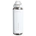 Recyklovaná fľaša na vodu z nehrdzavejúcej ocele Stanley Classic Wellspring 710 ml, biela