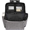 Recyklovaný batoh na notebook veľkosti 15”, sivý melír