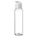 RIPUANA Sklenená fľaša s plastovým uzáverom, 470 ml, biela