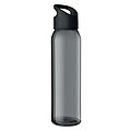 RIPUANA Sklenená fľaša s plastovým uzáverom, 470 ml, čierna