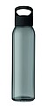RIPUANA Sklenená fľaša s plastovým uzáverom, 470 ml, čierna