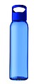 RIPUANA Sklenená fľaša s plastovým uzáverom, 470 ml, modrá