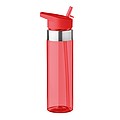 SAHRA Tritanová fľaša na pitie so silikónovým krúžkom, 650 ml, červená