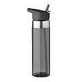 SAHRA Tritanová fľaša na pitie so silikónovým krúžkom, 650 ml, sivá