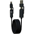 SCX.design C59 100 W magnetický silikónový nabíjací kábel, čierna