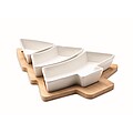SERVETES Servírovací podnos s miskami v tvare stromčeka