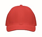 Šesťpanelová baseballová čiapka, červená