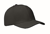 Šesťpanelová baseballová čiapka, čierna