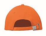 Šesťpanelová baseballová šiltovka, oranžová