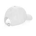 Šesťpanelová šiltovka z RPET, biela