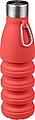 Silikónová skladacia fľaša 550 ml, červená