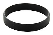 Silikónový náramok pre dospelých, rozmery: 202x12x2 mm, čierny