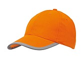 Šiltovka s reflexným pásom, oranžová