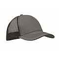 Šiltovka trucker s 5 panelmi, tmavosivá