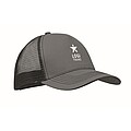 Šiltovka trucker s 5 panelmi, tmavosivá