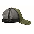 Šiltovka trucker s 5 panelmi, vojenská zelená