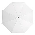 Skladací dáždnik, automatický, odolný proti vetru, pr. 97 cm, biely