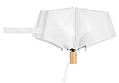 Skladací dáždnik, automatický, odolný proti vetru, pr. 97 cm, biely