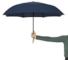 Skladací dáždnik, automatický, odolný proti vetru, pr. 97 cm, námornícka modrá