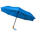 Skladací dáždnik z RPET, priemer 97 cm, automatický O/C systém, modrý