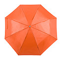 Skladací manuálny dáždnik, priemer 96 cm, oranžový