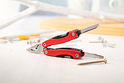 Skladací multitool, 12 funkcií, červená