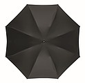 Skladací pongee dáždnik, priemer 107 cm, čierna