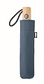 Skladací pongee dáždnik, priemer 107 cm, modrosivá