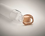 Sklenená fľaša 500ml so silikónovým obalom, biela