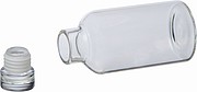 Sklenená fľaša na pitie, 300 ml, so skrutkovacím viečkom