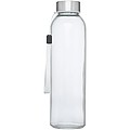 Sklenená fľaša na pitie, 500ml, s neoprénovým obalom, biela