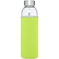 Sklenená fľaša na pitie, 500ml, s neoprénovým obalom, limetková