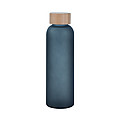 Sklenená fľaša na pitie, 500ml, transparentná čierna