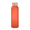 Sklenená fľaša na pitie, 500ml, transparentná oranžová