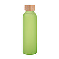 Sklenená fľaša na pitie, 500ml, transparentná svetlozelená