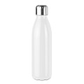 Sklenená fľaša na pitie, 650ml, biela