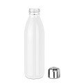 Sklenená fľaša na pitie, 650ml, biela