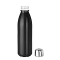 Sklenená fľaša na pitie, 650ml, čierna
