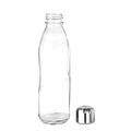 Sklenená fľaša na pitie, 650ml, transparentná