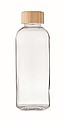 Sklenená fľaša s bambusovým viečkom, 650 ml