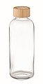 Sklenená fľaša s bambusovým viečkom, 650 ml