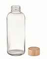 Sklenená fľaša s bambusovým viečkom, 650 ml