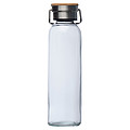 Sklenená fľaša s neoprénovým rukávom, objem 600 ml, čierna