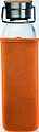 Sklenená fľaša s neoprénovým rukávom, objem 600 ml, oranžová