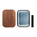 Sklenená krabička na jedlo 800ml, modrá