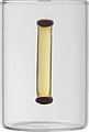 Sklenený hrnieček, 250 ml, žltá