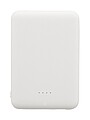 Slim powerbanka z recyklovaného ABS s batériou o kapacite 5 000 mAh, biela