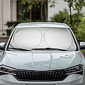 Slnečná clona na čelné sklo automobilu, strieborná