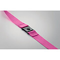 Šnúrka s karabínkou z RPET, tmavoružová