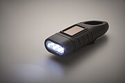 Solárna svietidlo s dynamom, čierna